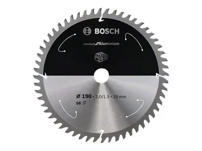 Bosch Standard for Aluminium-sirkelsagblad for batteridrevne sager 190x2/1,5x20 T56