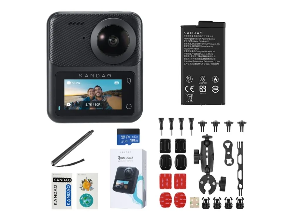 Kandao QooCam 3 360 Motorcycle Combo