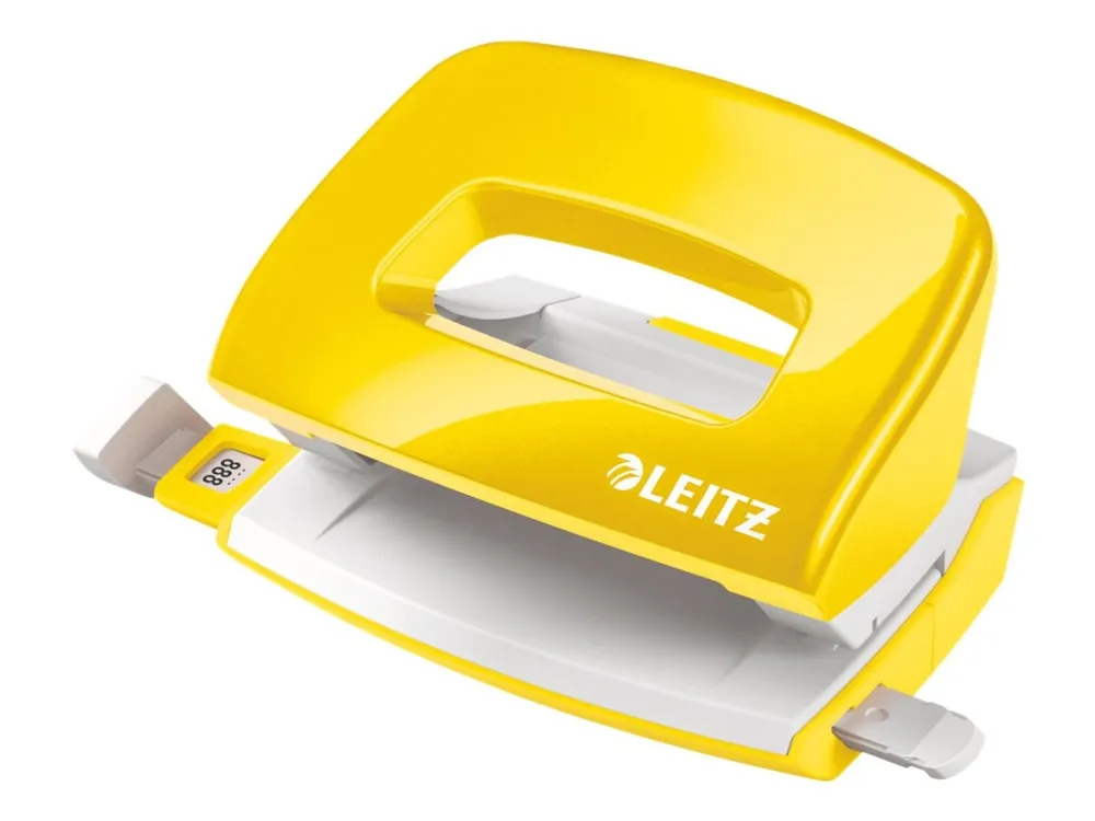 Leitz Hullemaskin  WOW Mini 2 hull/10 ark Gul