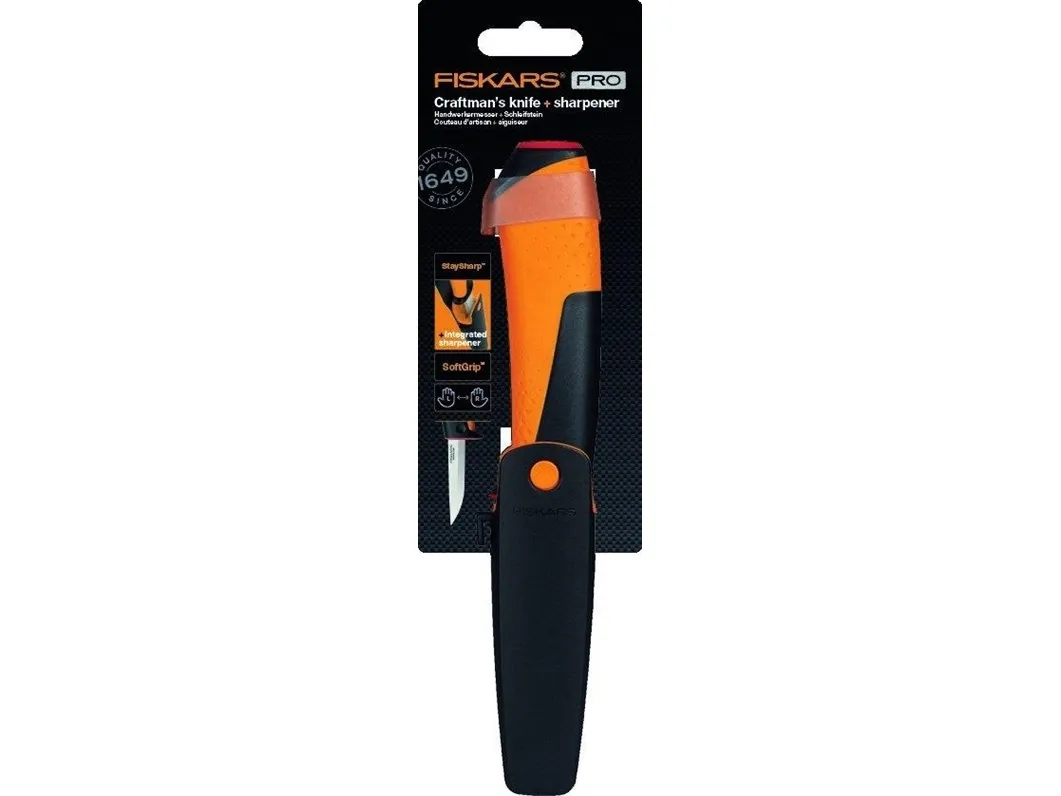 Fiskars craftsman's knife with sharpener