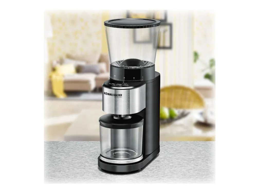 ROMMELSBACHER EKM 500 - coffee grinder/kitchen scales - black/stainless steel