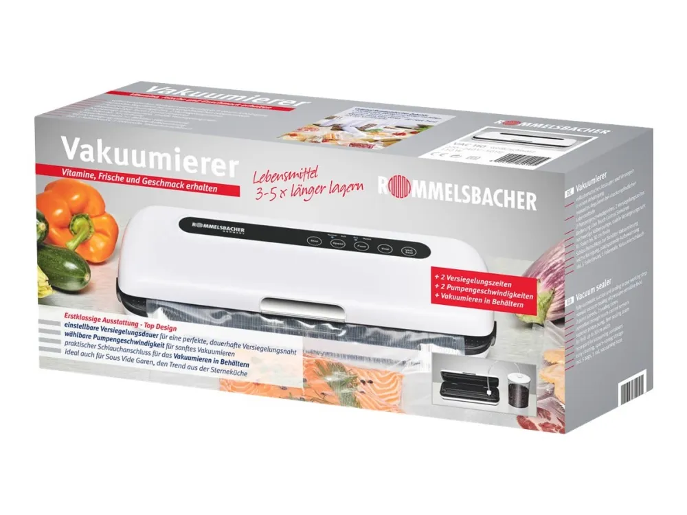 ROMMELSBACHER VAC 110 - vacuum sealer - white/black
