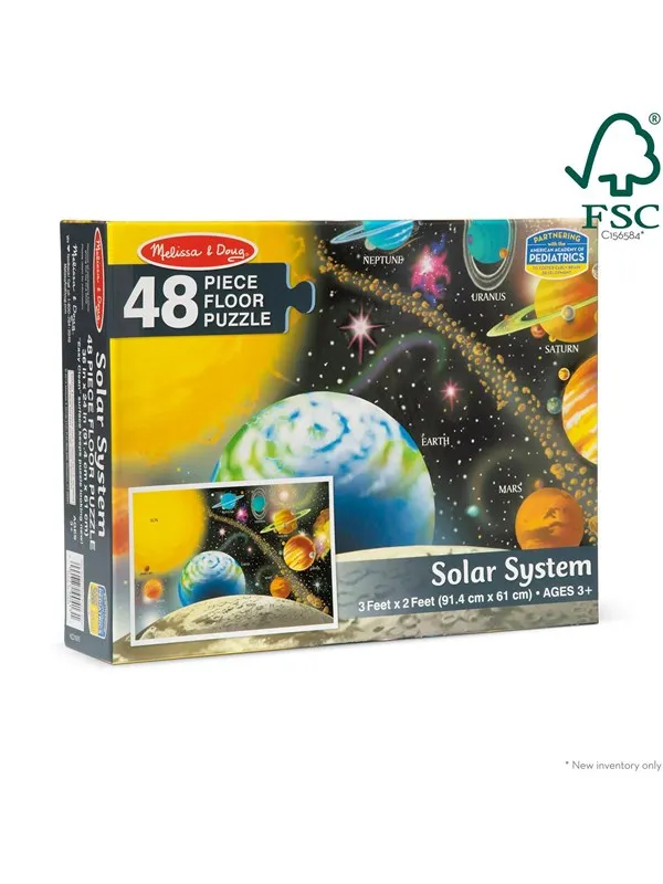 Melissa & Doug Floor Puzzle 48 pcs Solar System Gulv