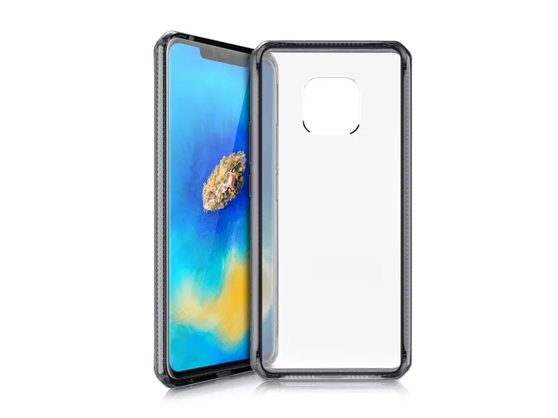 ITSKINS HYBRID FROST cover for Huawei Mate 20 Pro®. Black and transparent