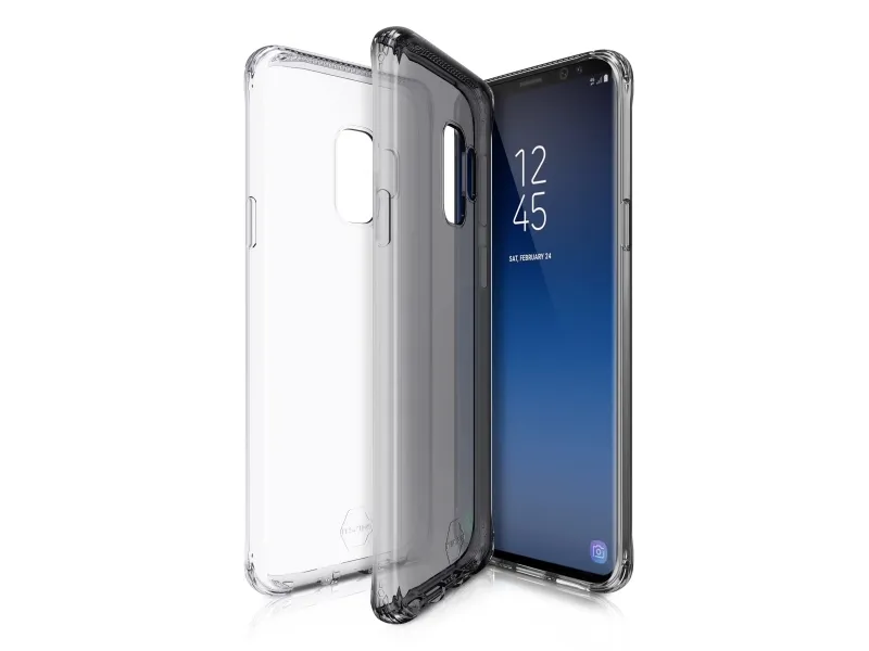 ITSKINS NANO DUO cover for Samsung Galaxy S9+®. Black and transparent
