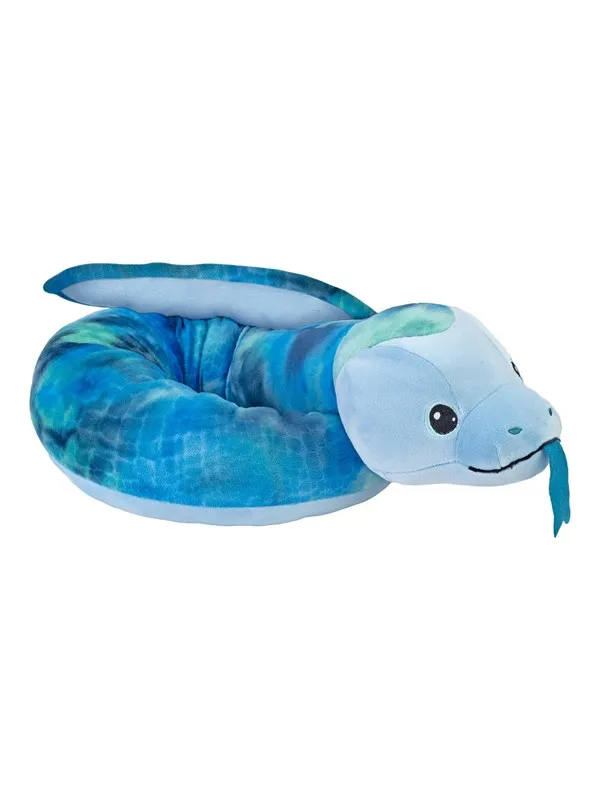 Wild Republic Plush Toy Squishy Snakes 132 cm Blue