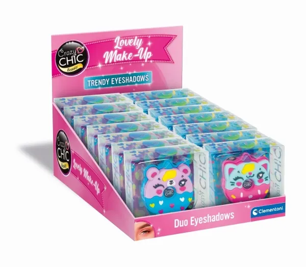 Clementoni Crazy Chic Eyeshadow Animals Donut Blue/Pink