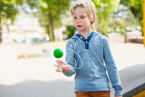BS Toys Wooden Kendama Catching and Throwing Game