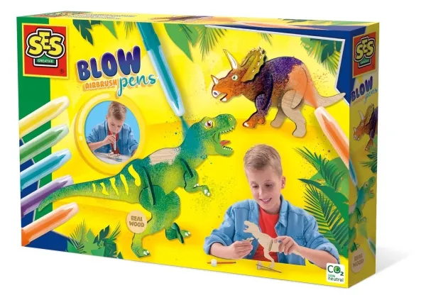 SES Creative - Airbrush Blow Pens Dinos