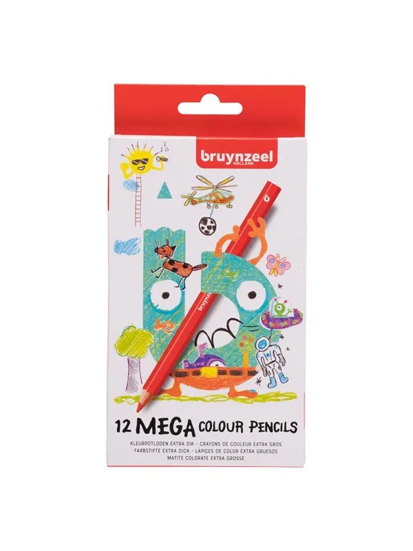 Bruynzeel Mega Colored Pencils Set 12