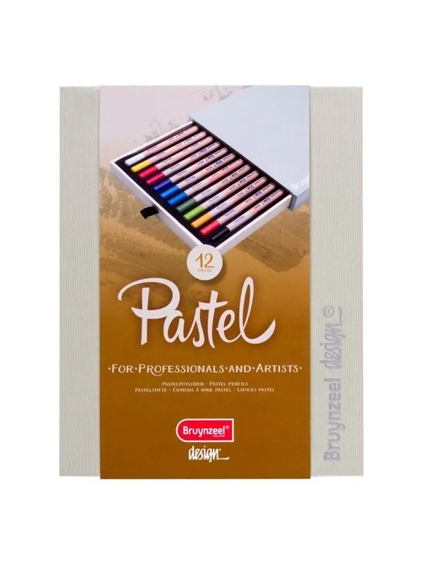 Bruynzeel Design Pastel Pencil Box 12 Colors