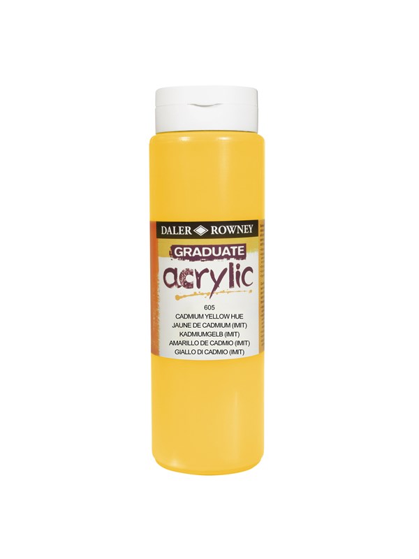 Daler-Rowney Graduate Acrylic 500 ml Cadmium Yellow Hue