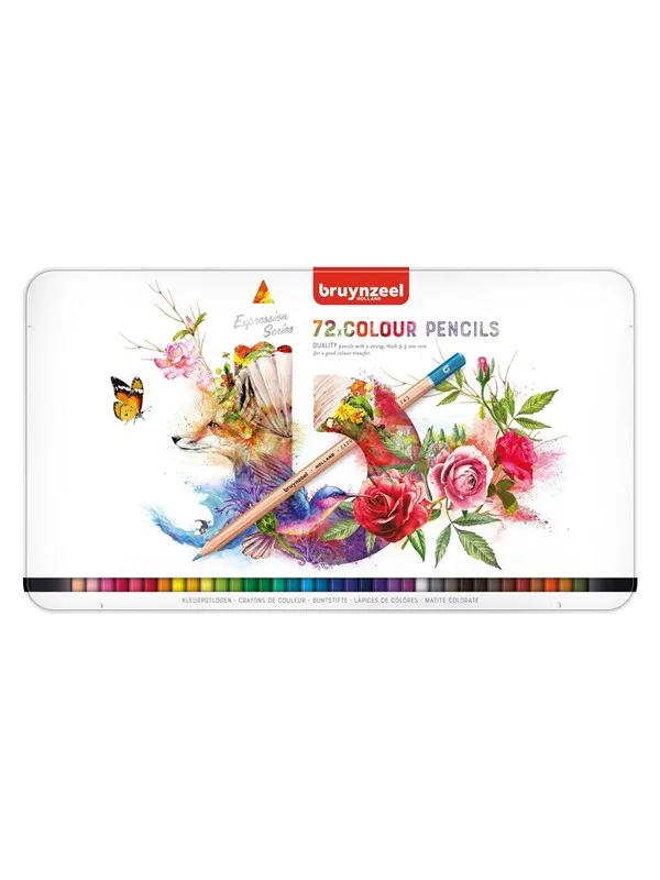 Bruynzeel Expression Colored Pencils Tin 72