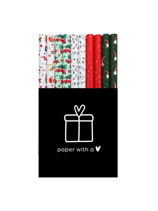 Rotolux - Gift Wrapping Paper Christmas Collection 50 Rolls