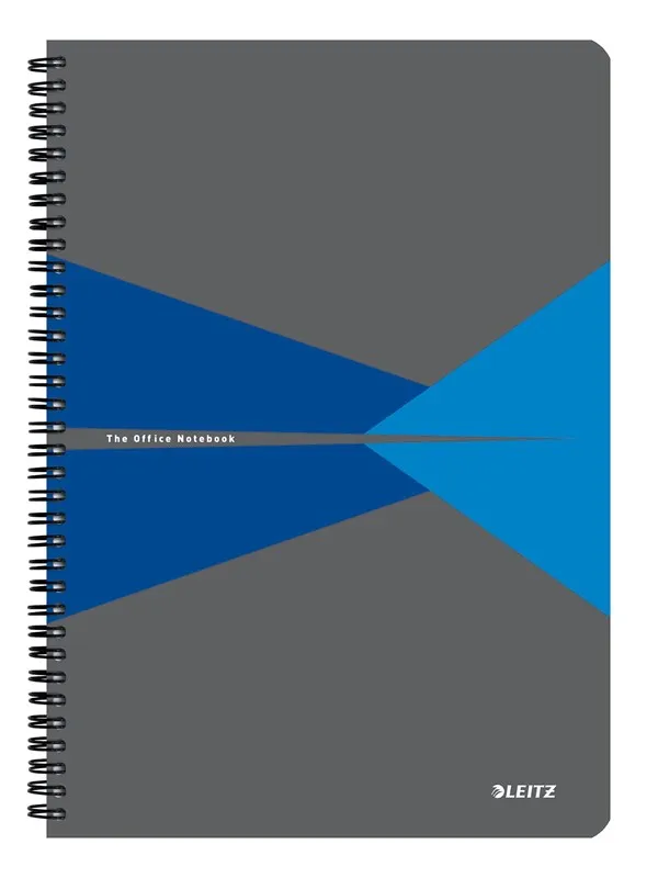 Leitz Office Notebook A4 ruled wirebound with PP cover blue