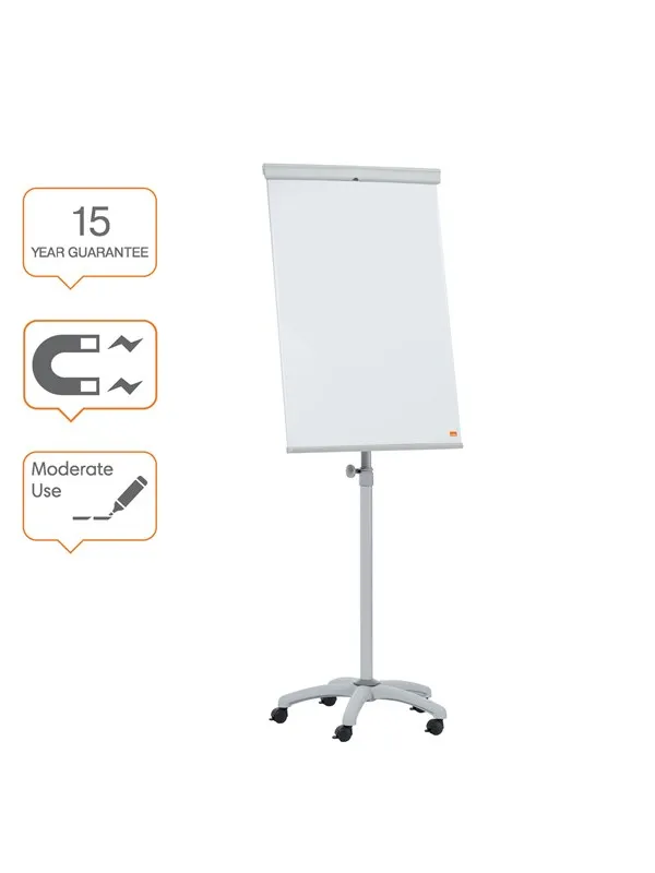 Nobo Essence Mobile magnetisk flippoverstativ, lakkert stål