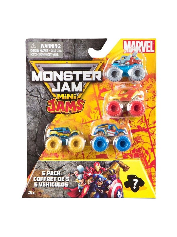 Monster Jam Mini Jams Marvel 5 Pack