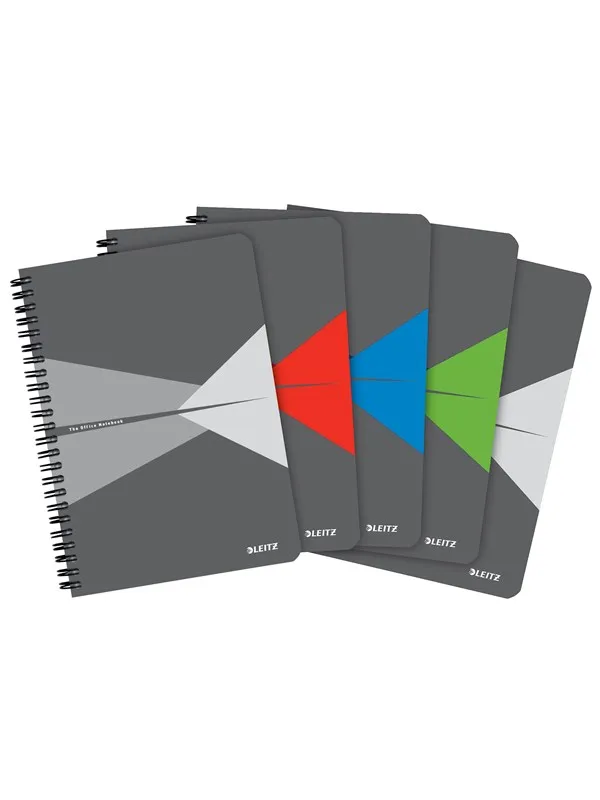 Leitz Office Notebook A5 ruled wirebound with PP cover assorted 1 pcs.