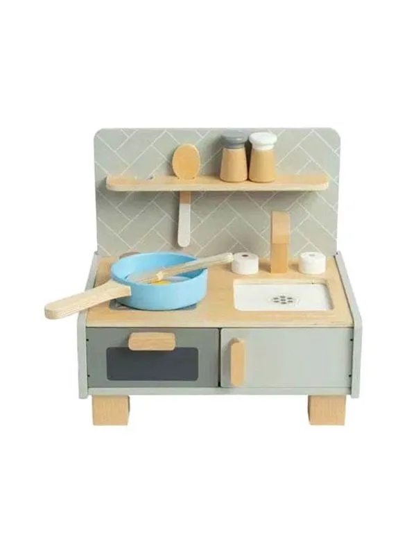 Bigjigs Wooden Table Top Kitchen 7 pcs.