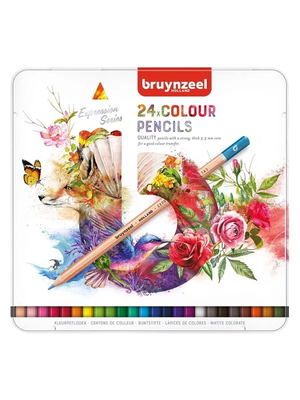 Bruynzeel Expression Colored Pencils Tin 24