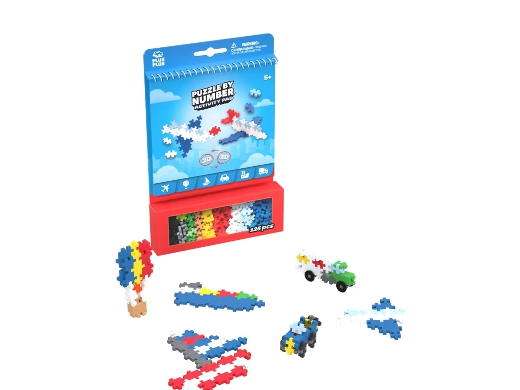 Plus-Plus Activity Pad - Transportation
