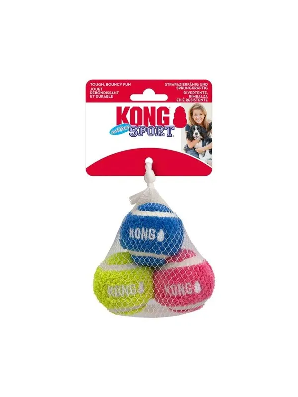 KONG - Sport Softies Ball S 3-pack Mix Ø5cm