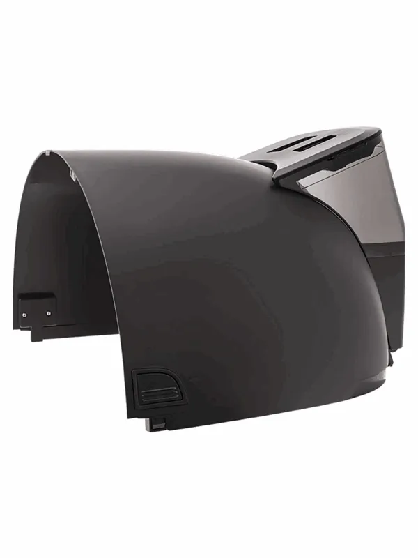 Whisker - Litter Hopper with Bonnet - Black