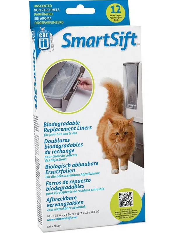 Catit - Replacement Liners (Bottom) Smart Sift 12St - (775.1072)