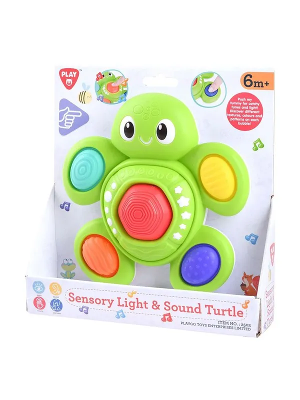 PLAY Baby Sensory Turtle with Light and Sound