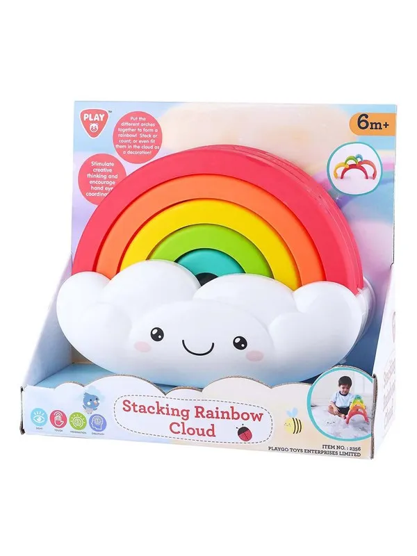 PLAY Rainbow Stacking Tower 6 pcs.