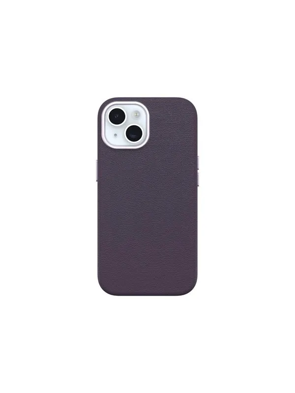 OtterBox Symmetry Cactus Leather Apple iPhone 15 Plum Luxe - purple
