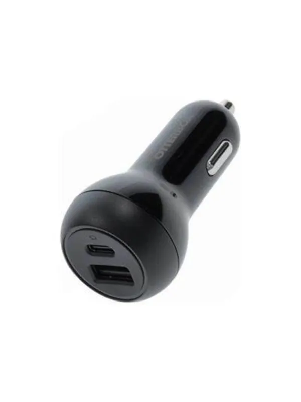 OtterBox Standard Car Charger 32W - 1 USB-C 20W + 1 USB-A 12W - black