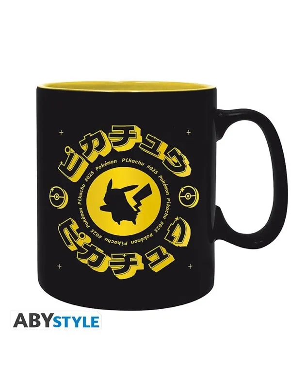 ABYstyle - POKEMON Mug Golden Pikachu Black Icon - Krus