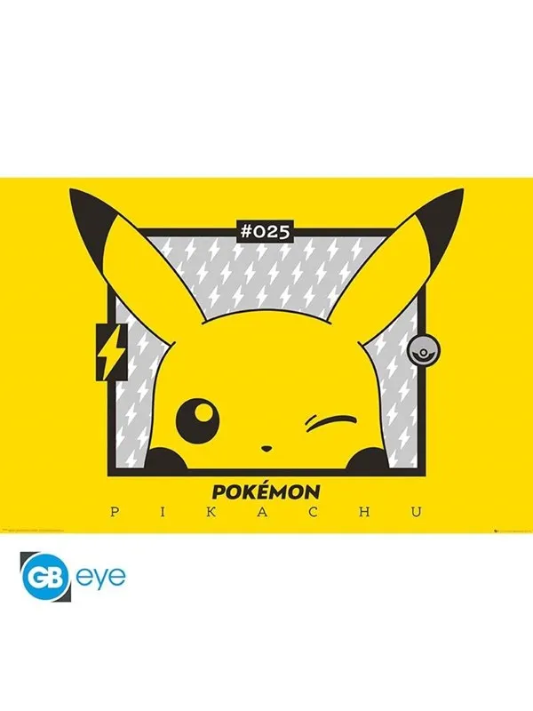 ABYstyle - POKEMON Poster Pikachu Wink (91.5x61cm) - Plakat