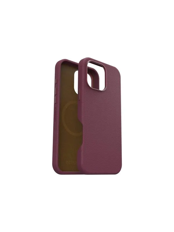 OtterBox Symmetry Cactus Leather Apple iPhone 16 Pro Max Maroon Bells - red