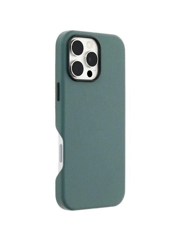 OtterBox Symmetry Cactus Leather Apple iPhone 16 Pro Max Juniper Sprig - green