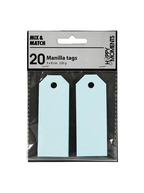 Creativ Company - Manila Labels Light Blue 20 pcs.