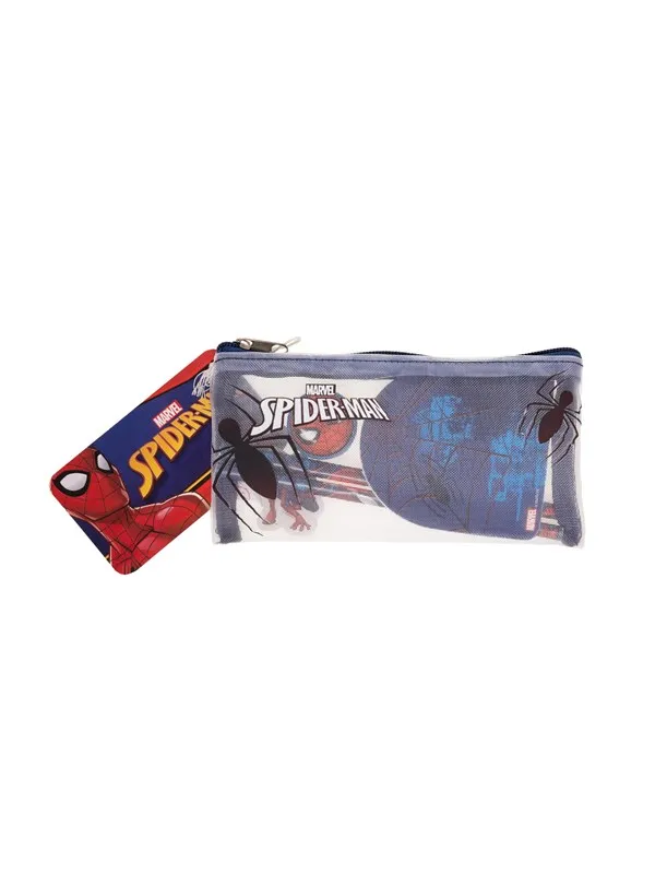 Euromic SPIDERMAN Filled mesh pencil pouch w/stationery