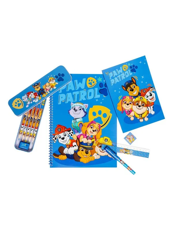 Euromic Bumper set Content: tin pencil case with 4 colour pencils +1 HB pencil sharpener wire-o notebook A4 & notebook A5 ball point pen ruler 15 cm eraser.