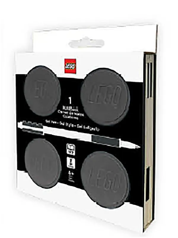 Euromic LEGO® Locking Notebook w/Gel Pen (box) 192p BLACK