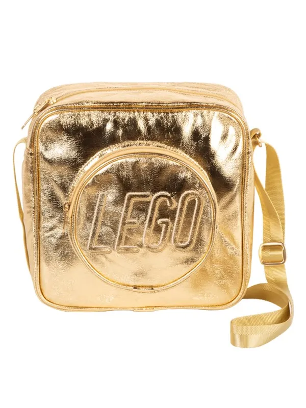 Euromic LEGO®BRICK crossbody GOLD 25x25 cm 8.5 L