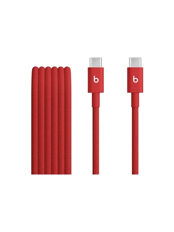 Apple Beats USB-C to USB-C Woven Cable (1.5 m / 5 ft) - Rapid Red