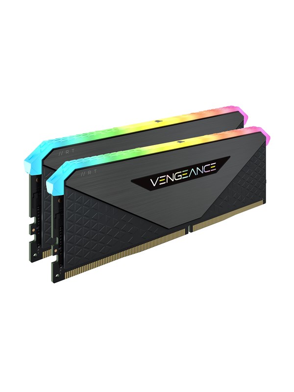 Corsair Vengeance RGB RT DDR4-3200 - 32GB - CL16 - Dual Channel (2 pcs) - AMD Optimized - Svart med RGB