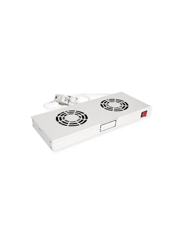 Roline - rack fan - 2 fans with thermostat