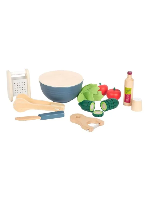Small Foot - Wooden Toy Food Salad Playset 11pcs.