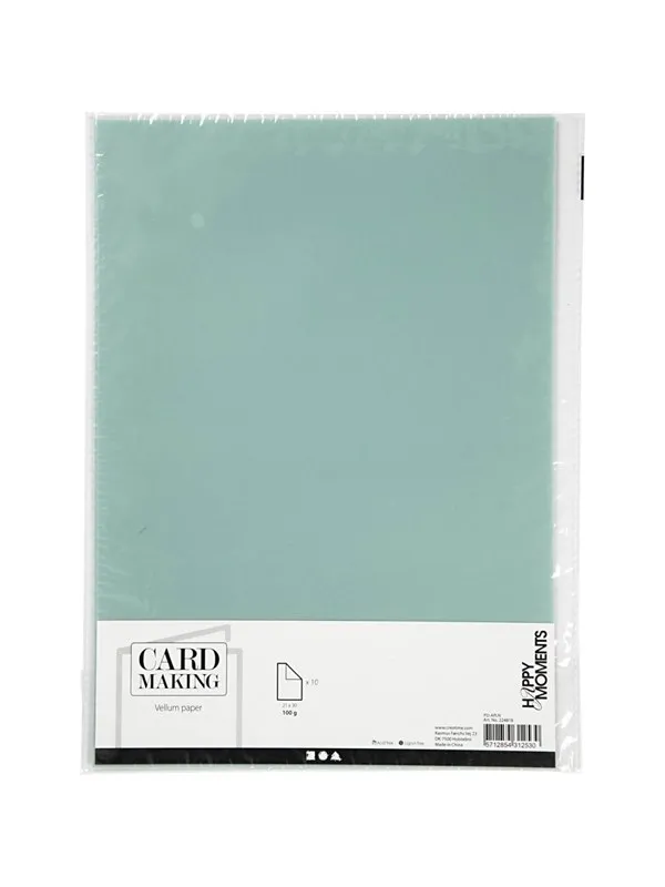 Creativ Company - Vellum paper A4 Light Blue 10 Sheets