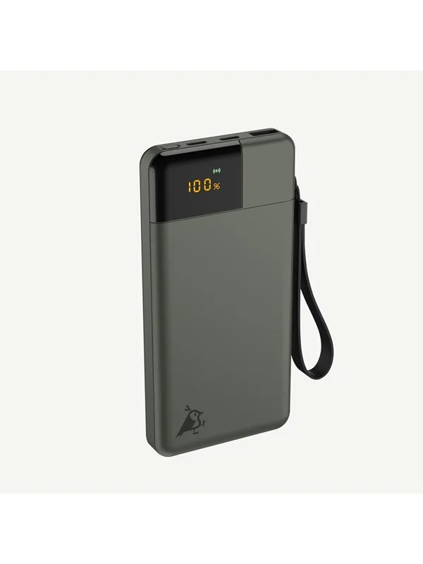 Aqiila Powerbird B10 - 20W - Nødlader - Mose - 10000 mAh