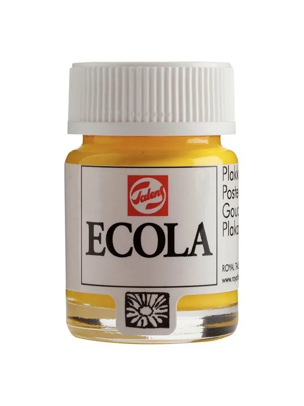 Bruynzeel - Ecola Poster Paint Bottle 16ml Yellow 200