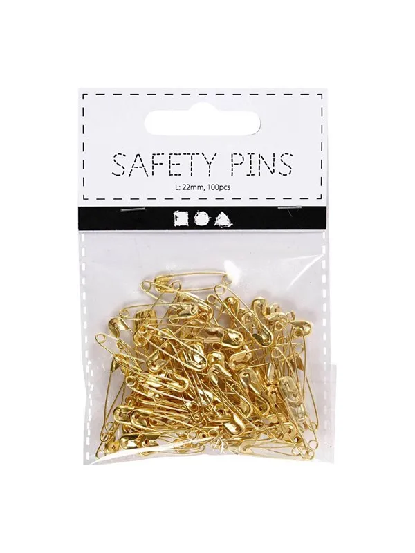 Creativ Company - Safety pins Gold 100 pcs.