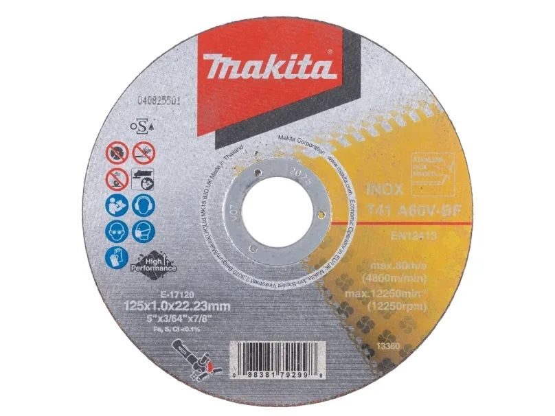 Makita E-17120-12 Cutting Disc INOX 125x1.0mm